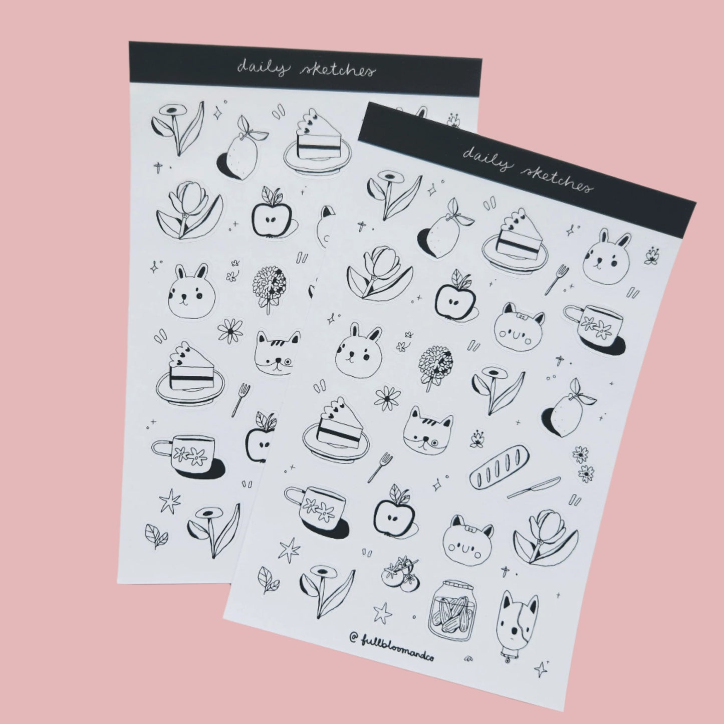 Coffee Break Sticker Sheet - Daily Sketches