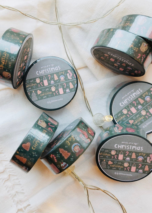 Merry Christmas Washi Tape - Green