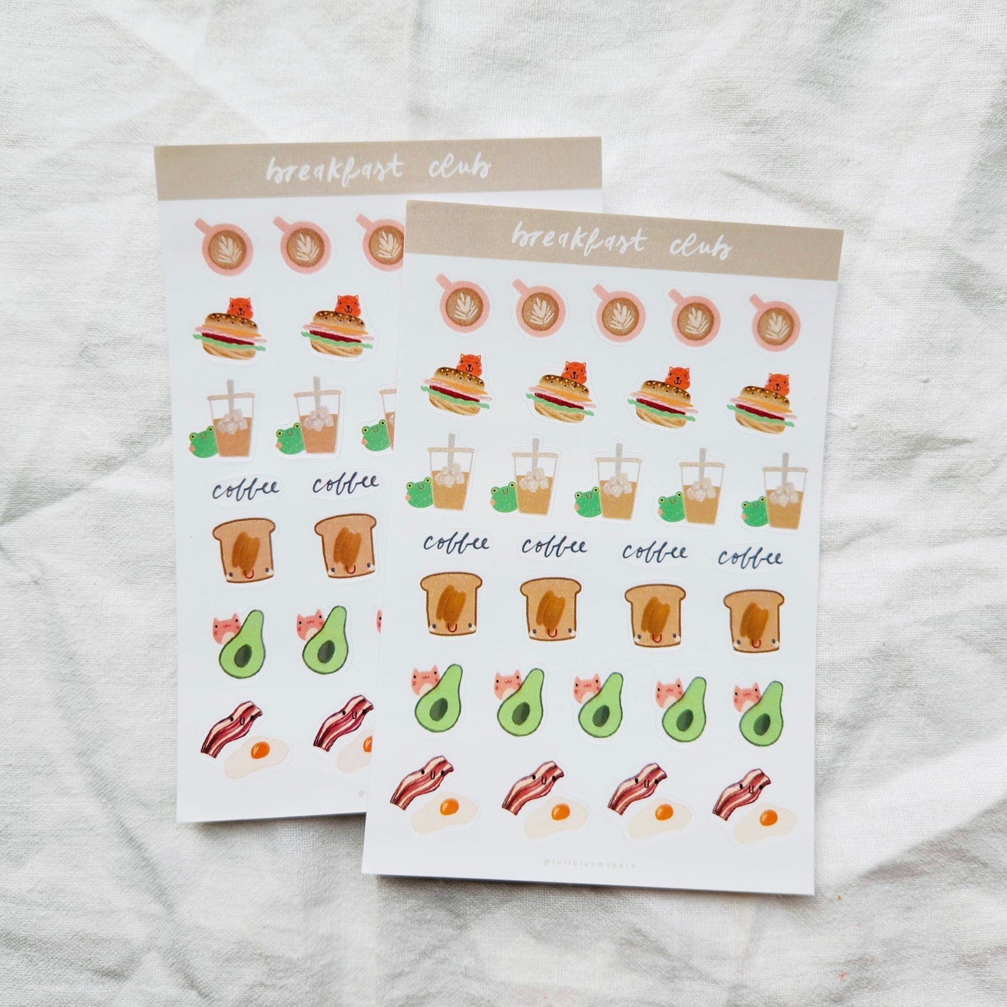 Breakfast Club Sticker Sheet