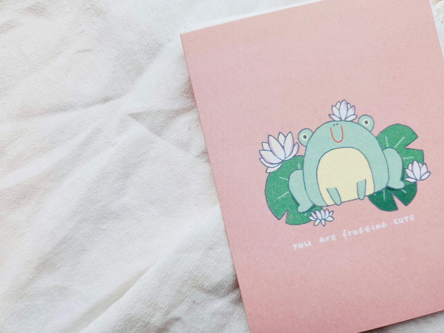 You Are Frogging Cute Pun Greeting Card