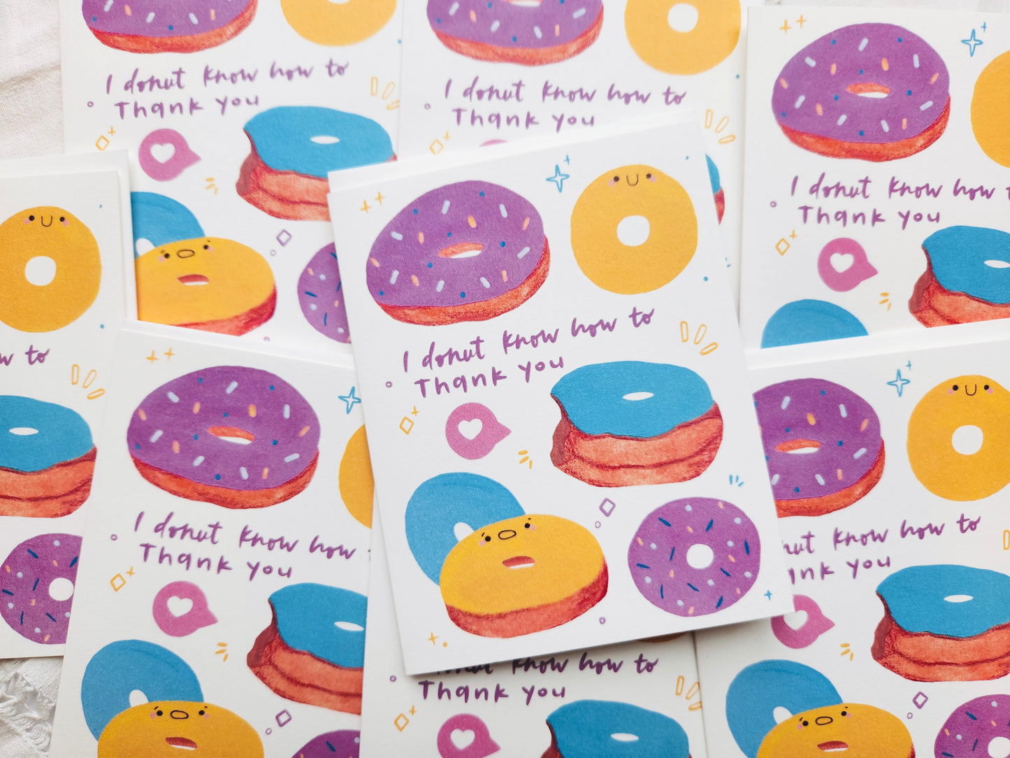 Donut Know How to Thank You Greeting Card