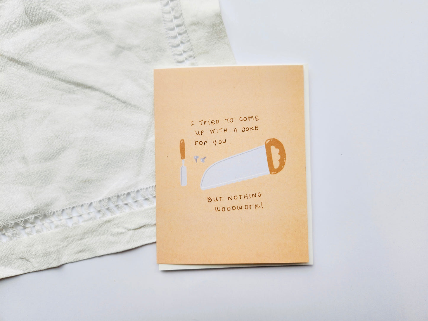 Woodworking Pun Father's Day Greeting Card