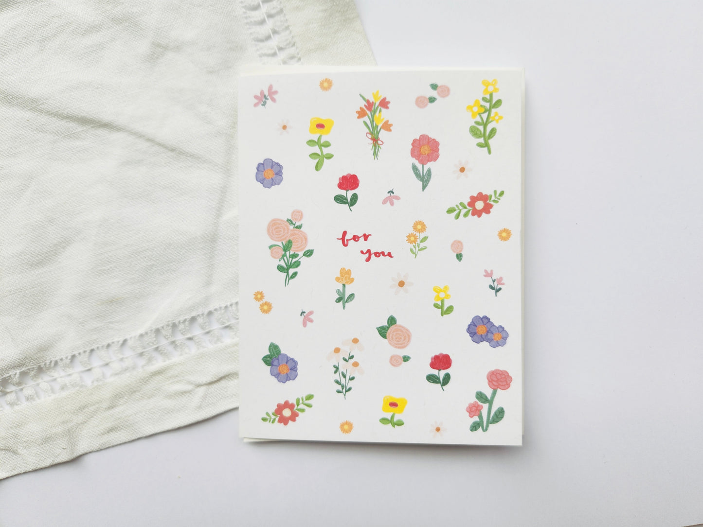 Tiny Flowers For You Greeting Card