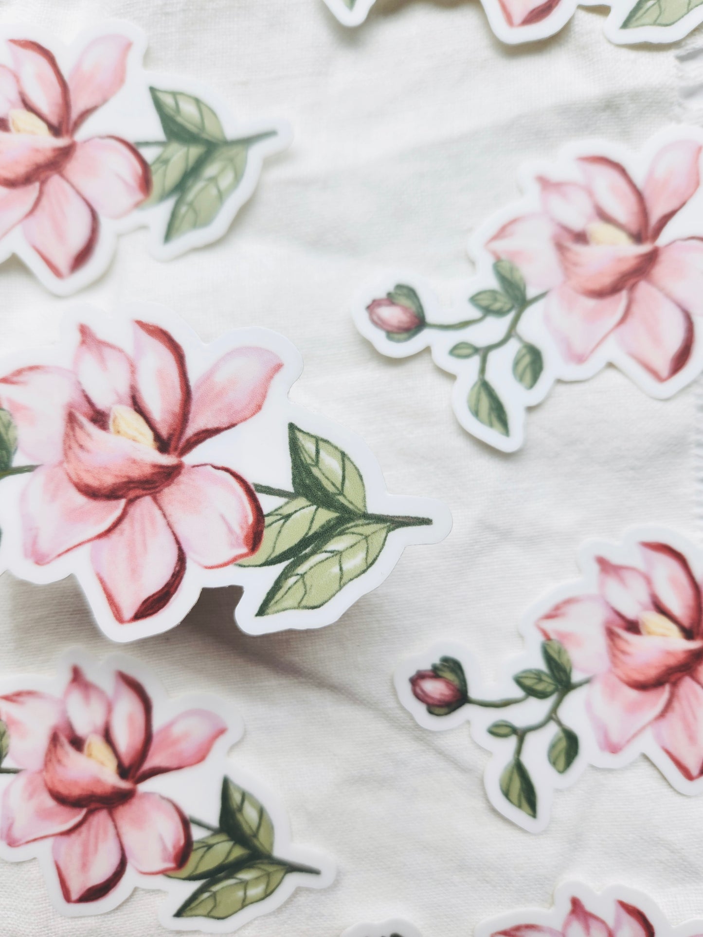 Magnolia Blossom Vinyl Sticker