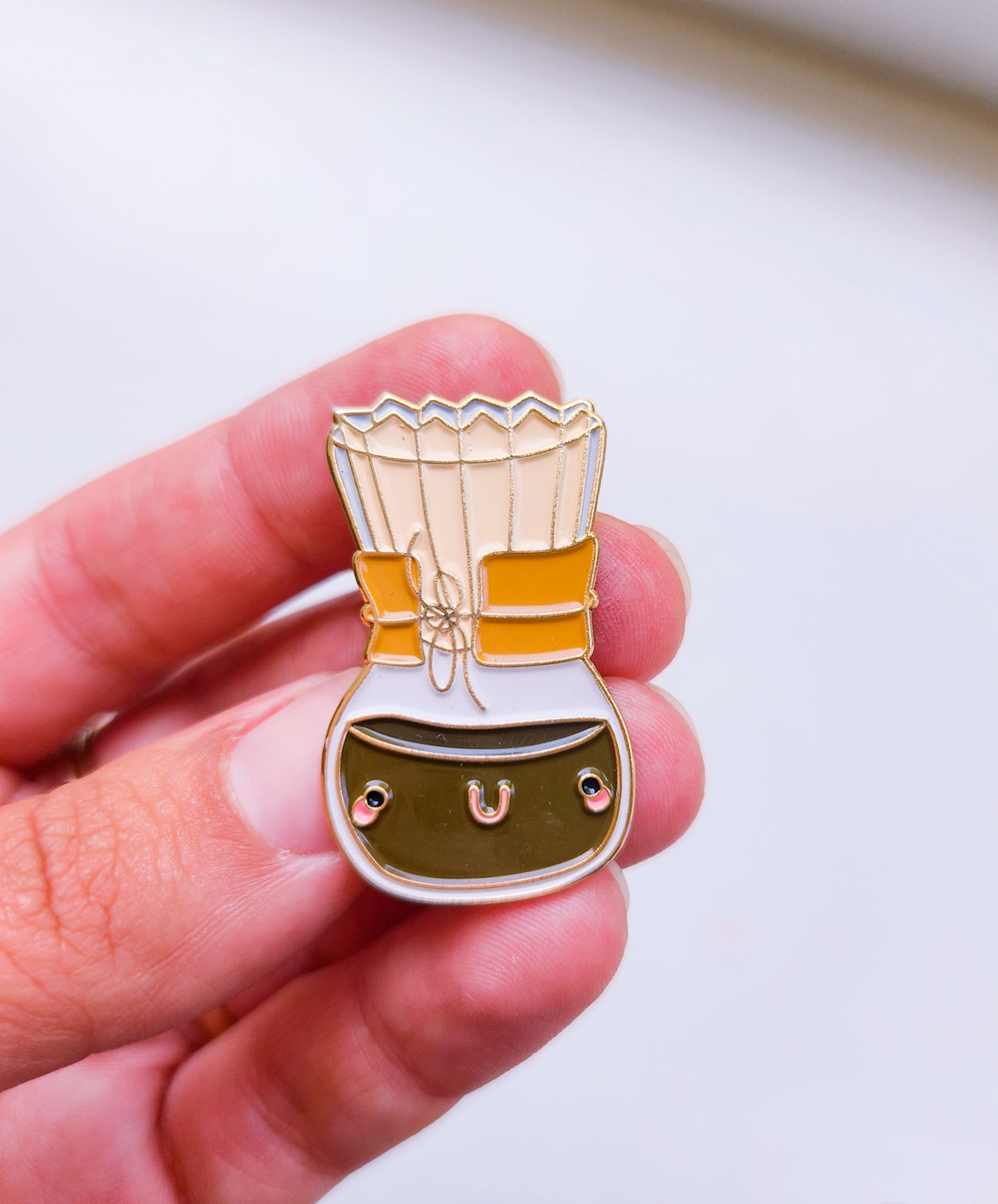 Pour Over Coffee Enamel Pin