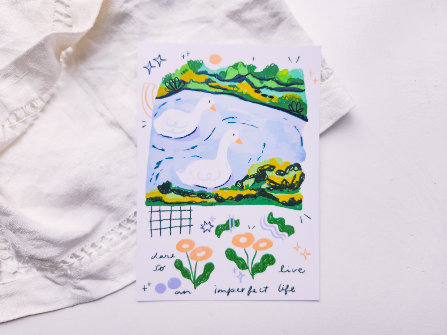 Silly Goose Art Print