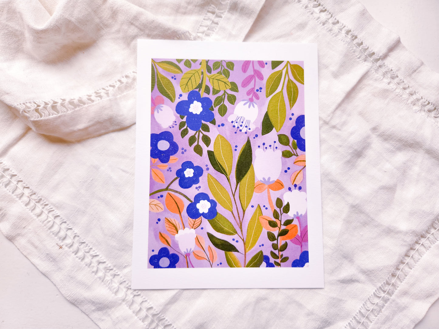 Purple Flowers Art Print