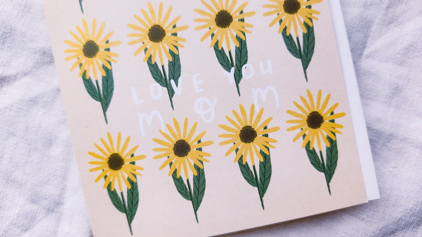 Love You Mom Mother's Day Greeting Card