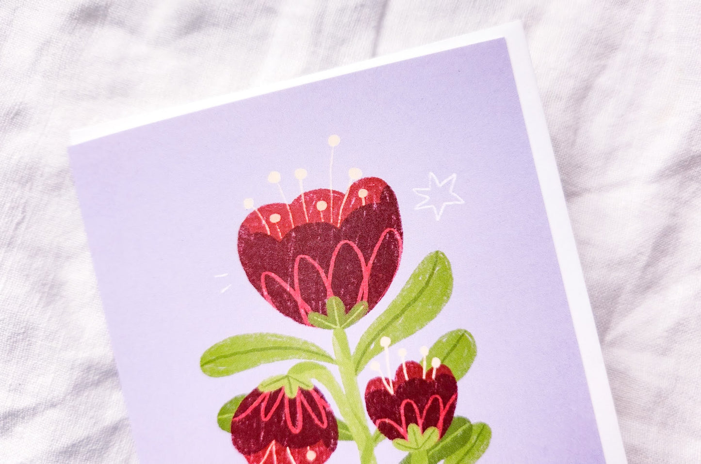 Blooming Red Tulip Mother's Day Greeting Card