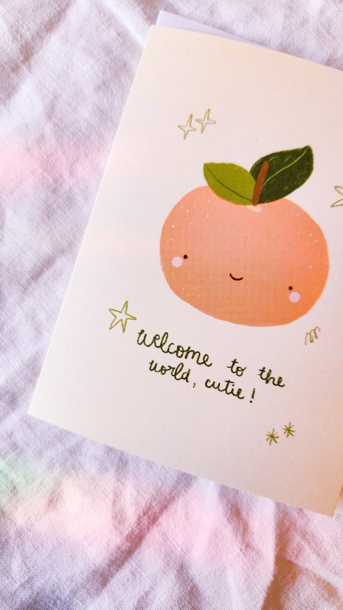 Welcome Cutie Greeting Card - New Baby