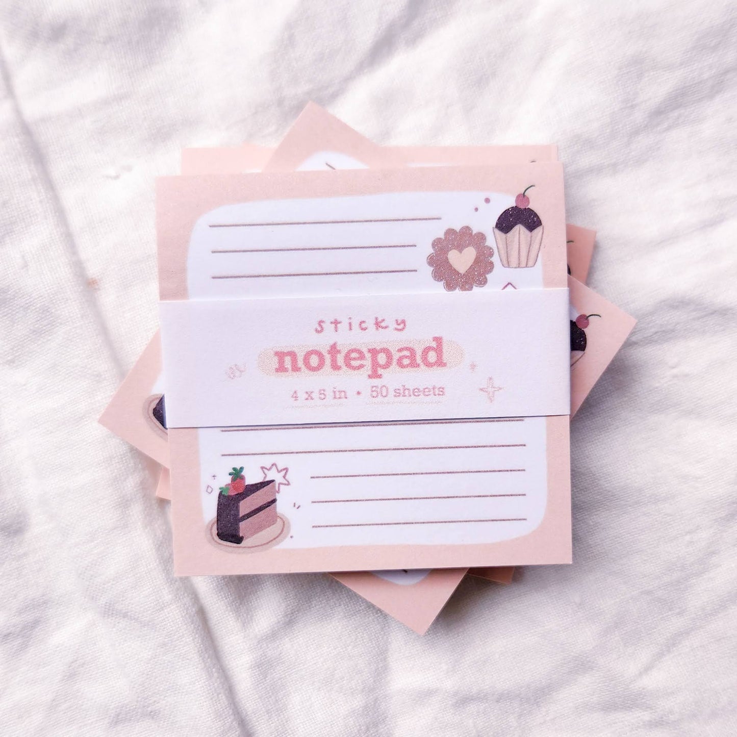 Sweet Snacks Sticky Notepad