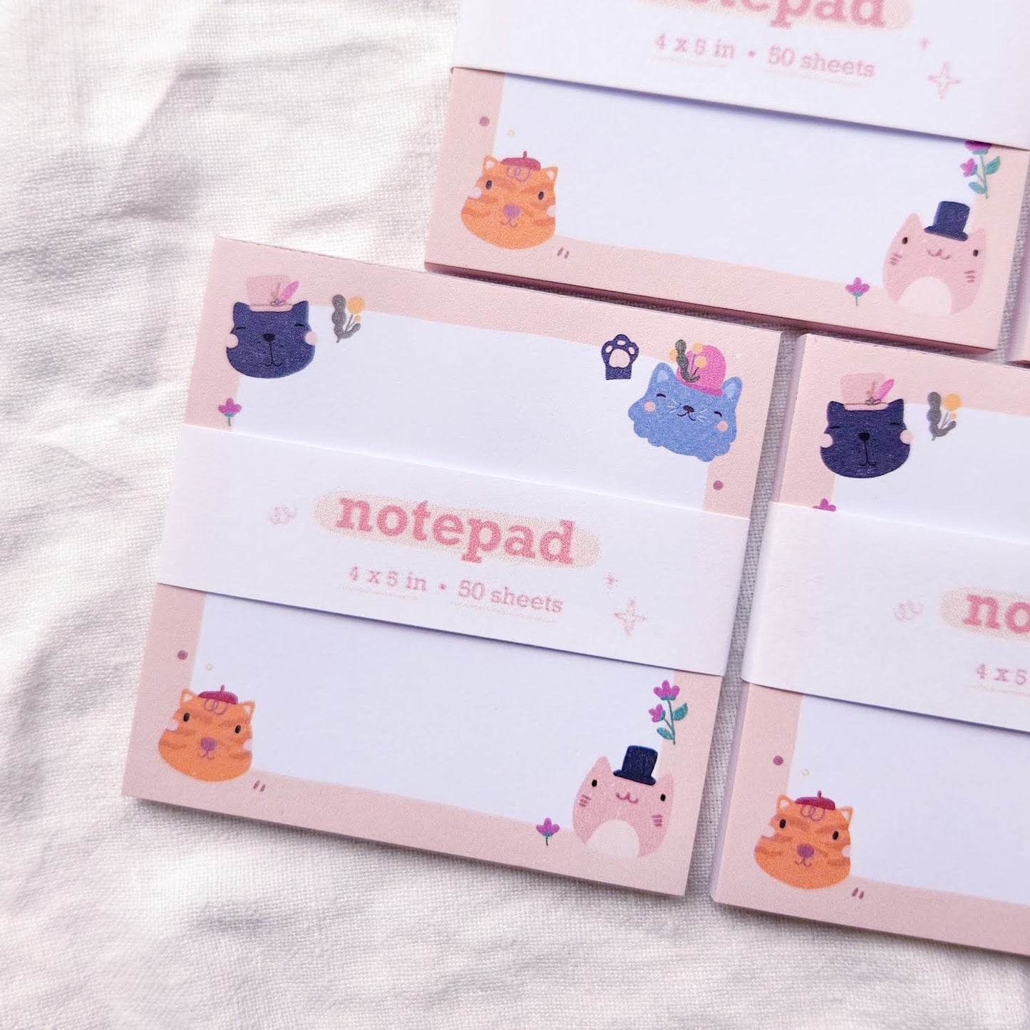 Cats in Hats Memo Pad