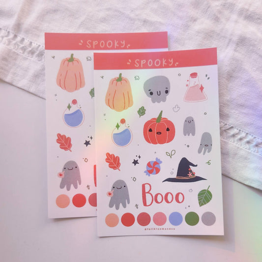Spooky Halloween Sticker Sheet