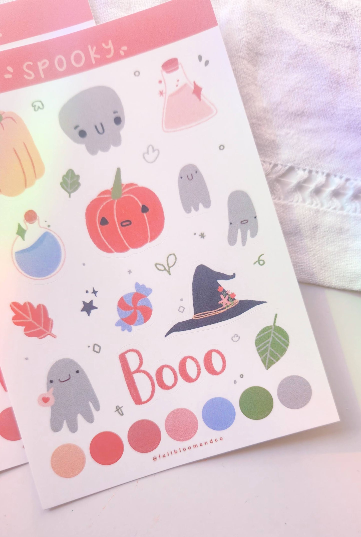 Spooky Halloween Sticker Sheet