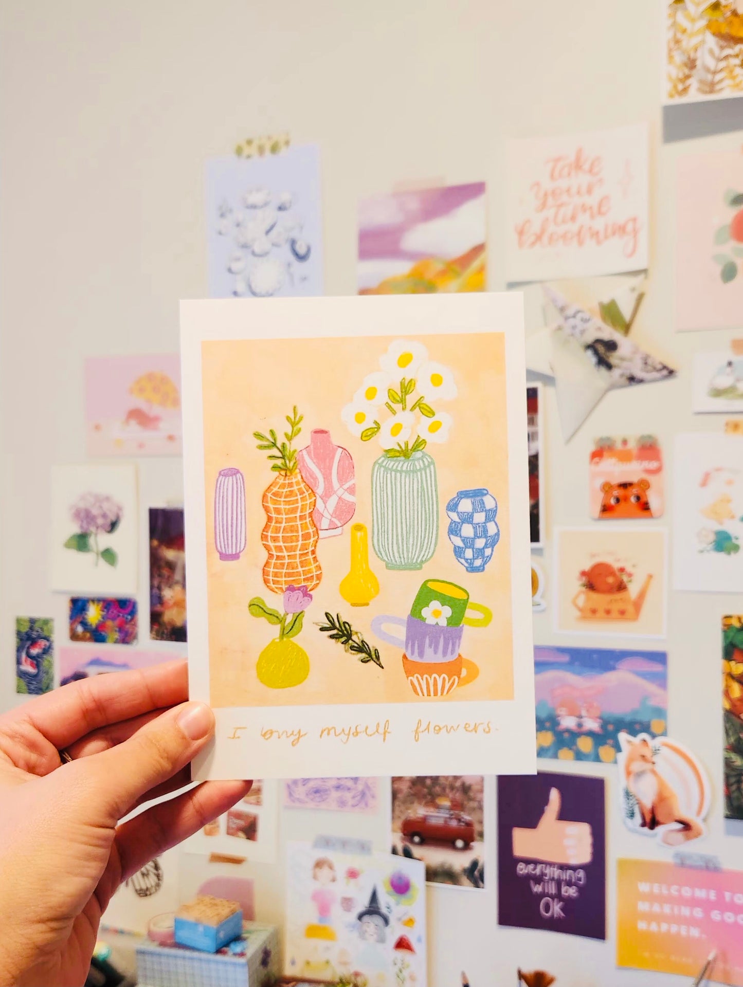 I Buy Myself Flowers Art Print