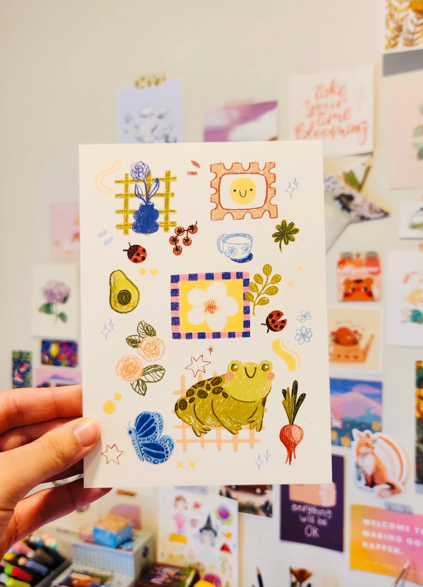 Froggy Life Art Print