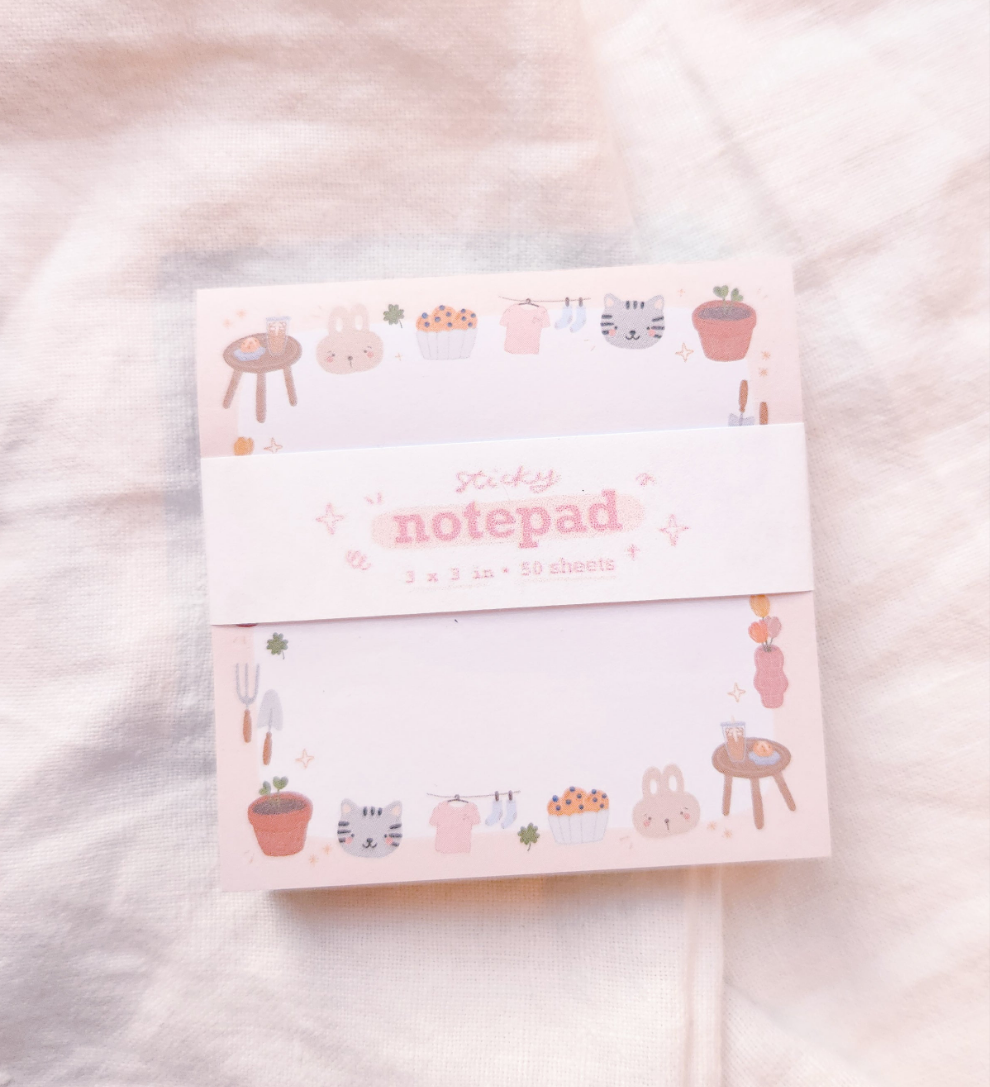 Spring Cottagecore Sticky Notepad