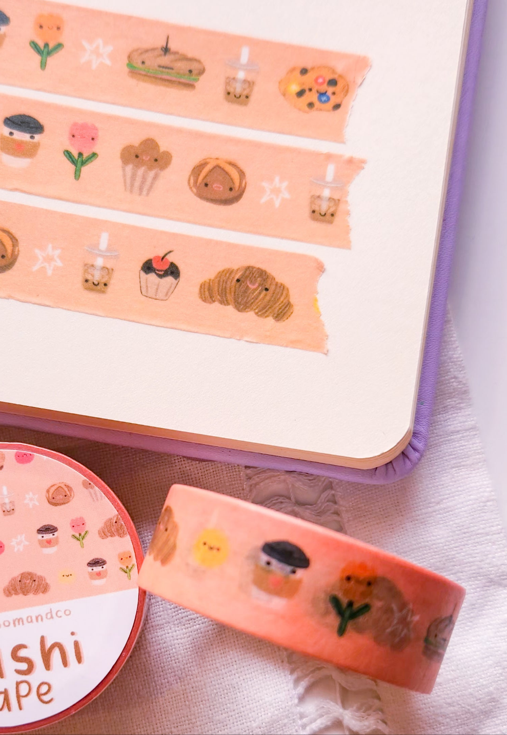 French Bakery Washi Tape - Pastries and Bread