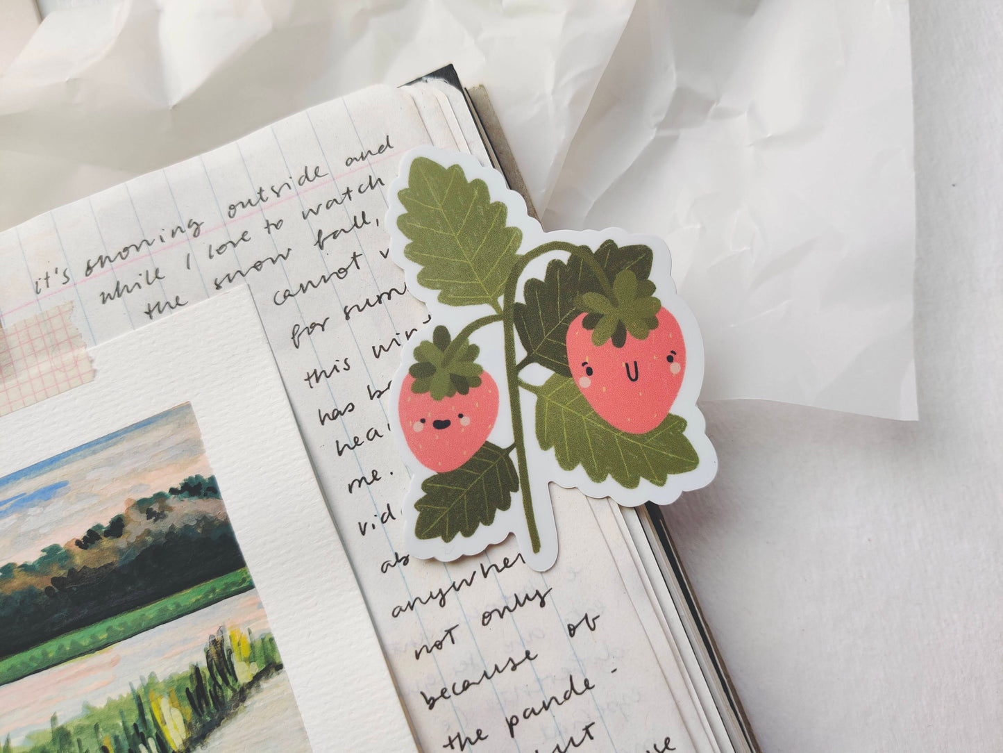 Strawberry Friends Vinyl Sticker