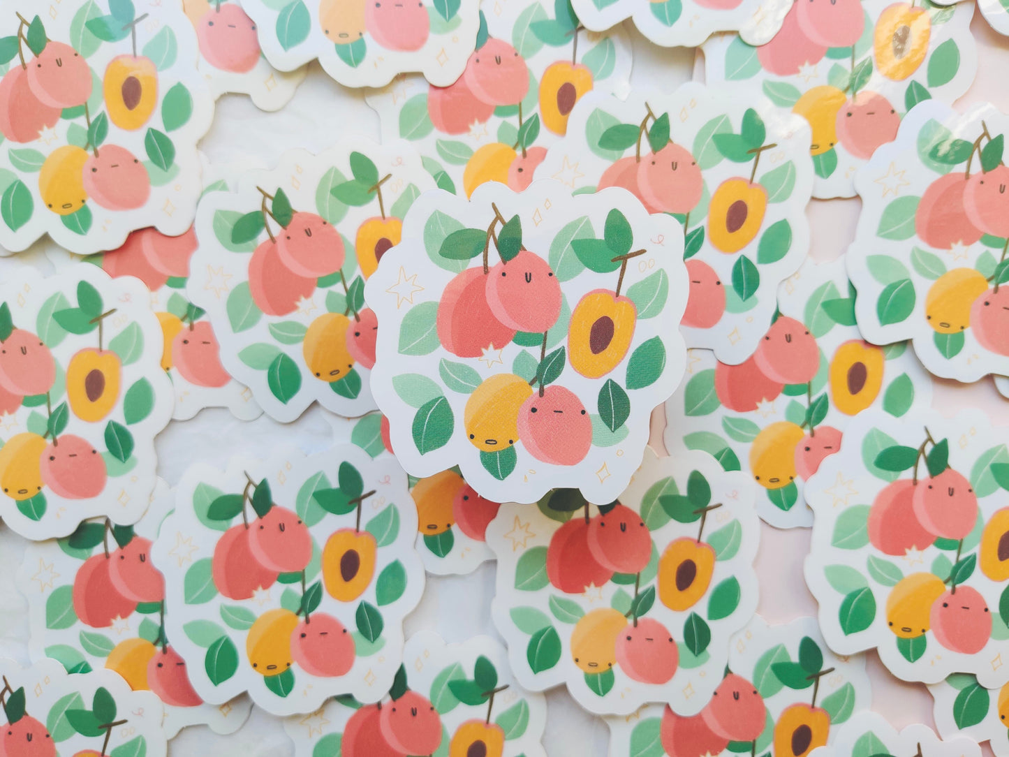 Peach Friends Vinyl Sticker