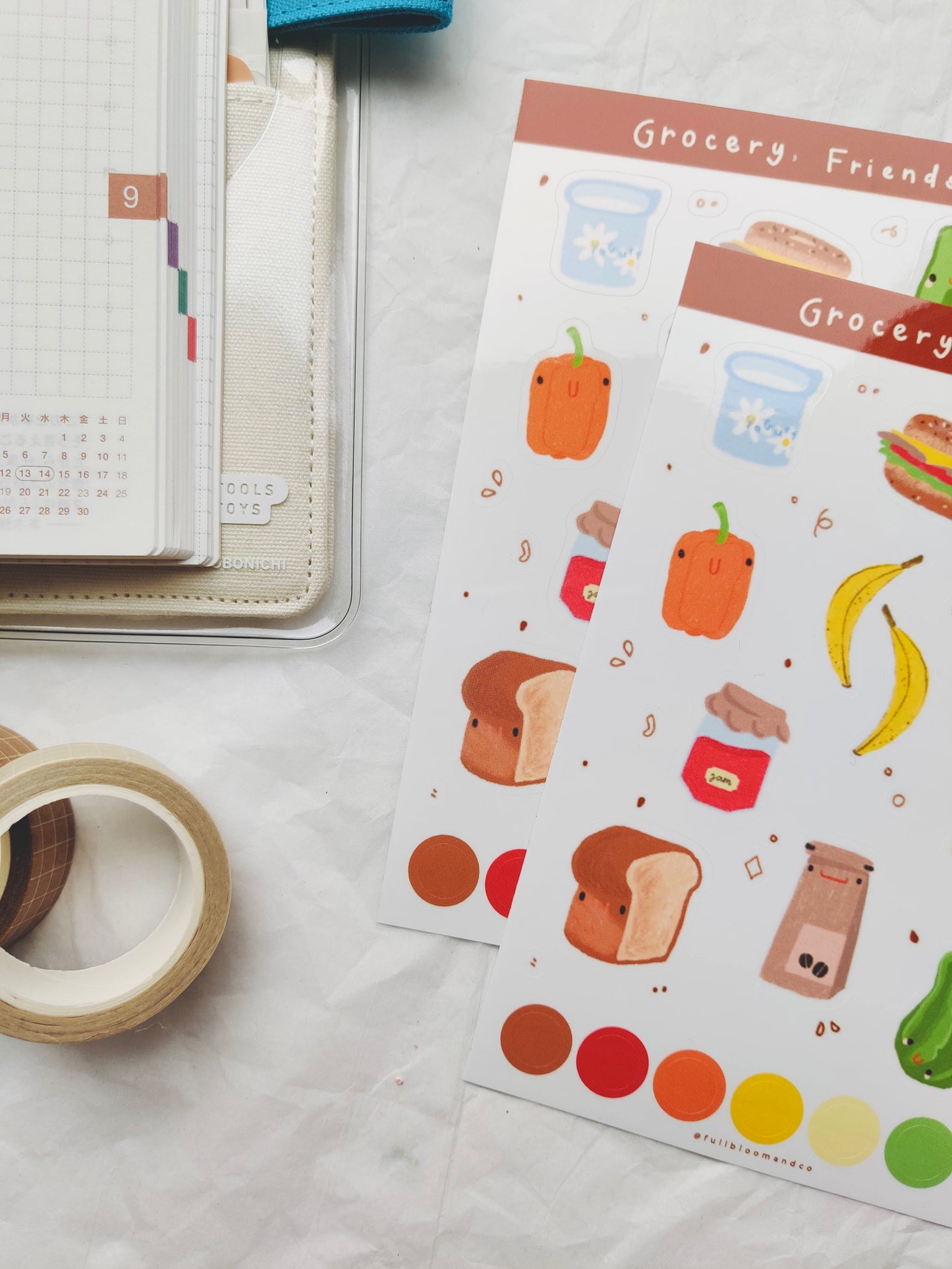 Grocery Friends Sticker Sheet