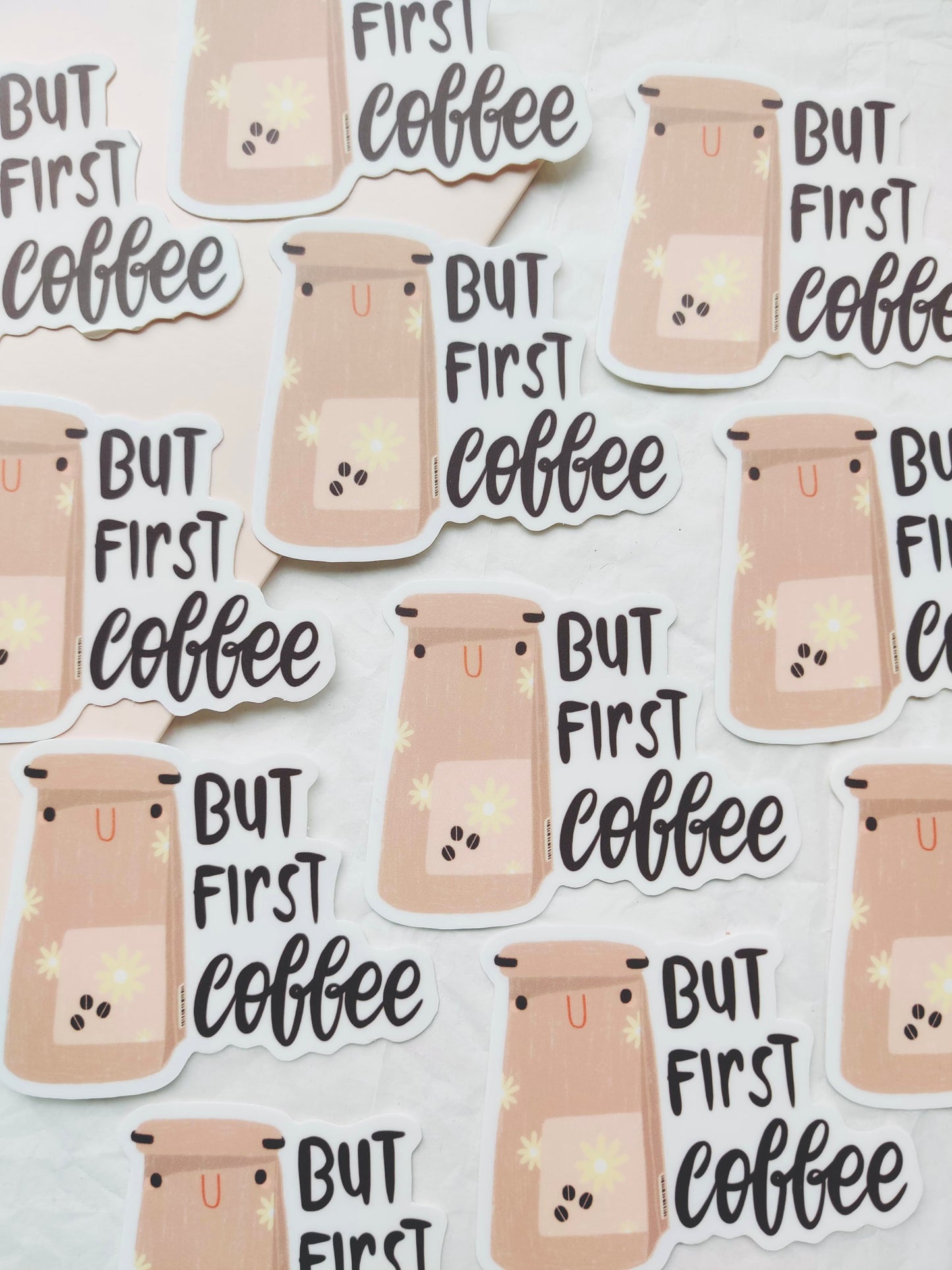 But First, Coffee Vinyl Sticker for Coffee Lovers