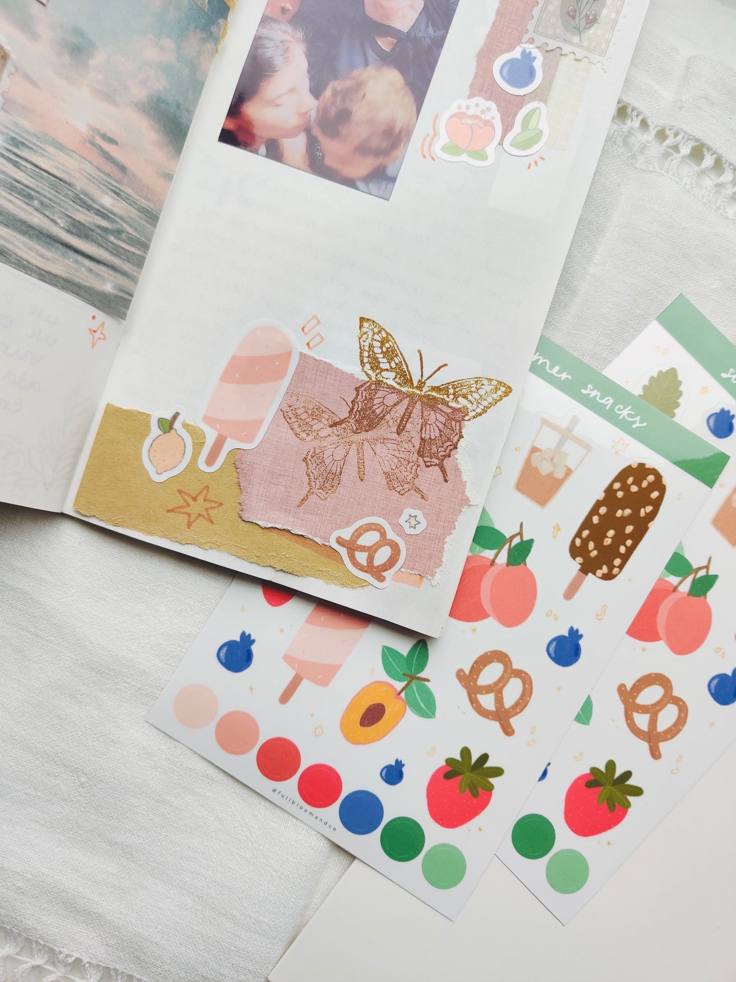 Summer Snacks Sticker Sheet