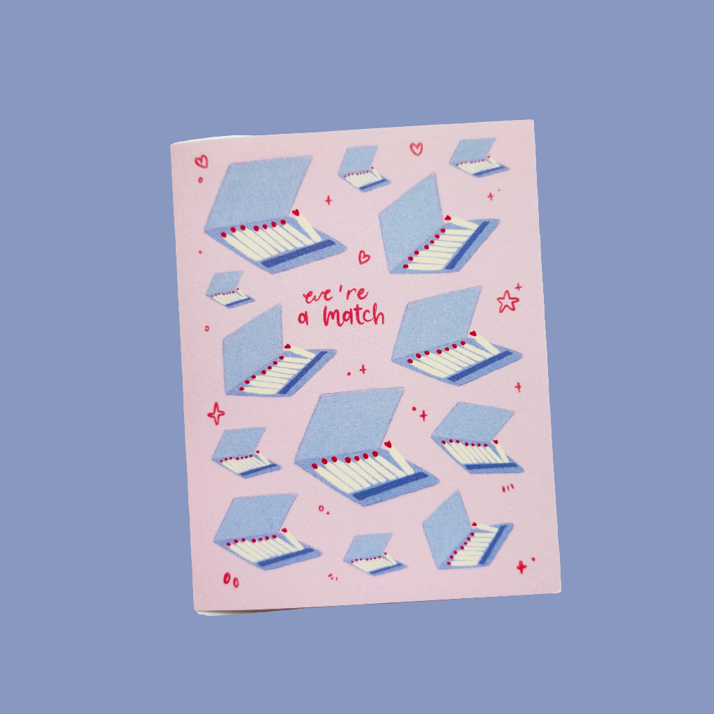 We're A Match Greeting Card - Valentine's Day