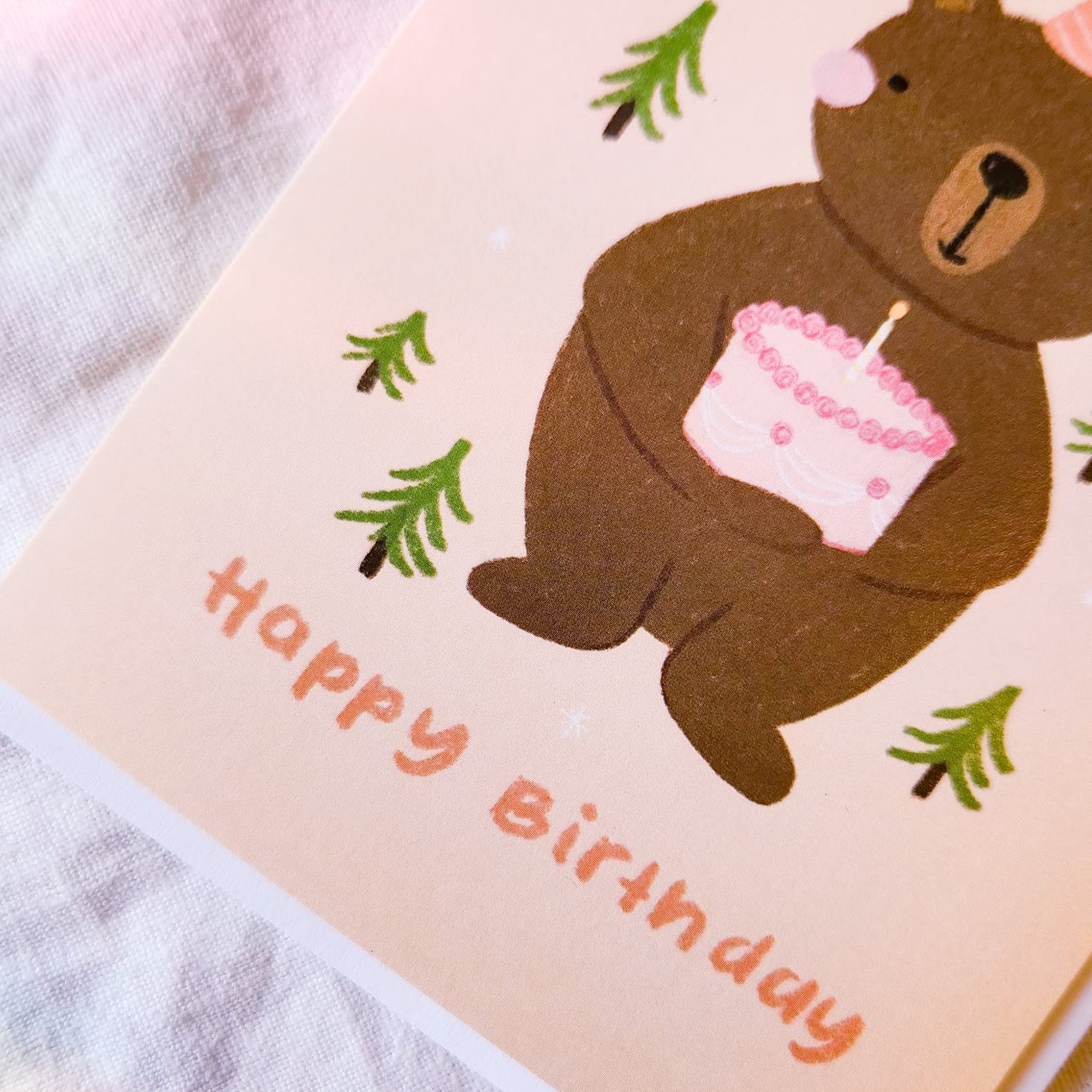 Birthday Bear Greeting Card