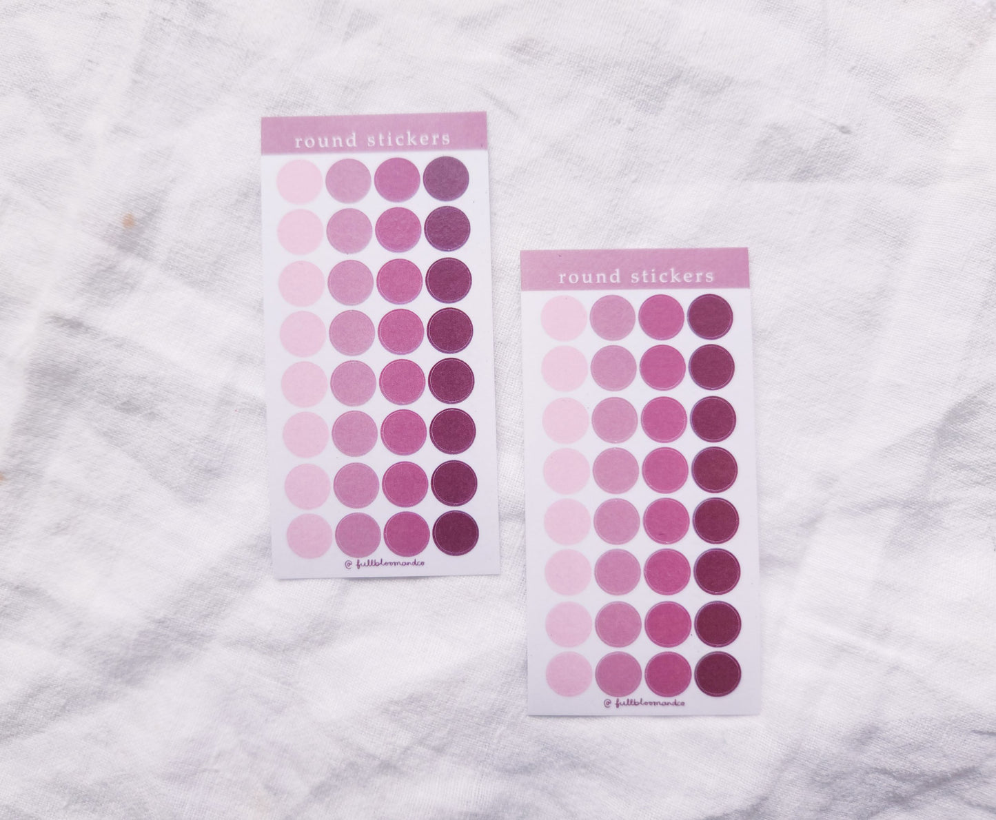 Round Functional Clear Stickers