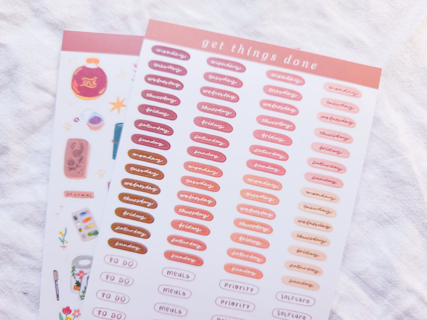 Get Things Done Sticker Sheet - Weekly Planner Stickers