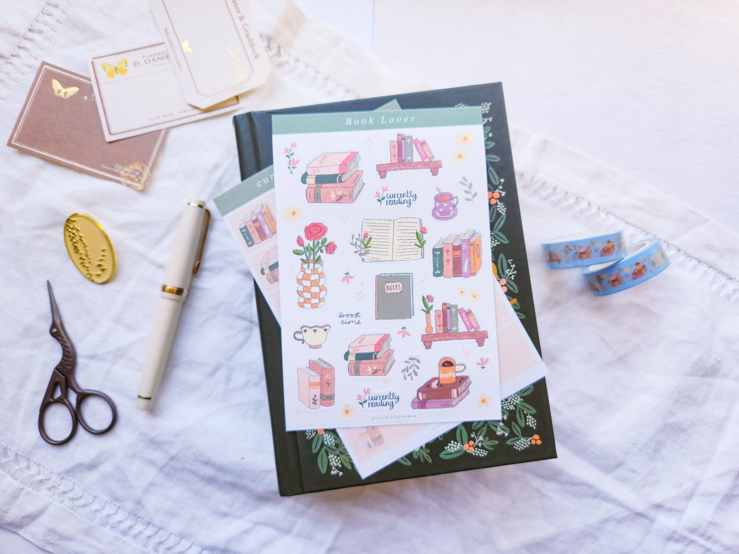Book Lover Sticker Sheet