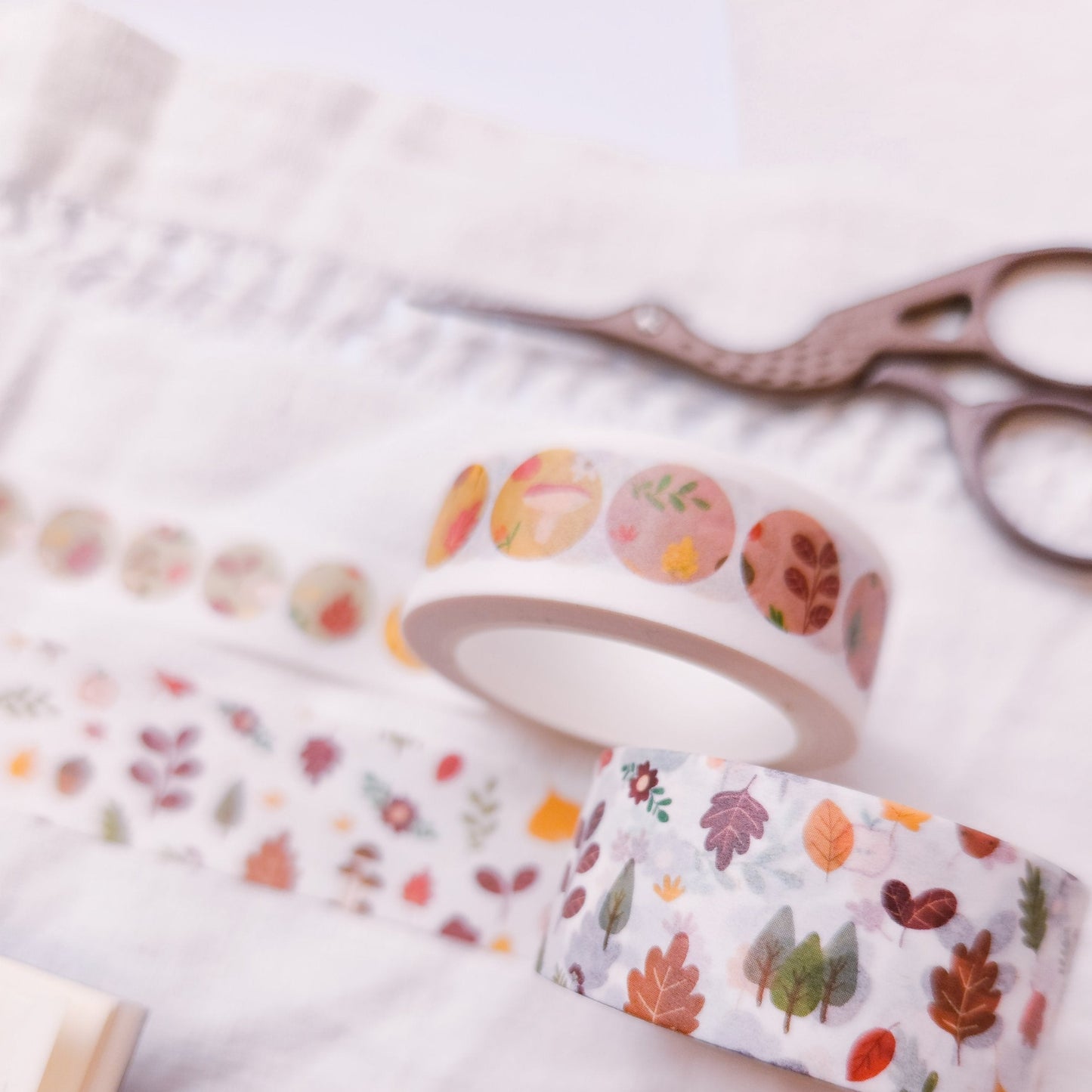 Fall Leaves' Rounds Washi Tape