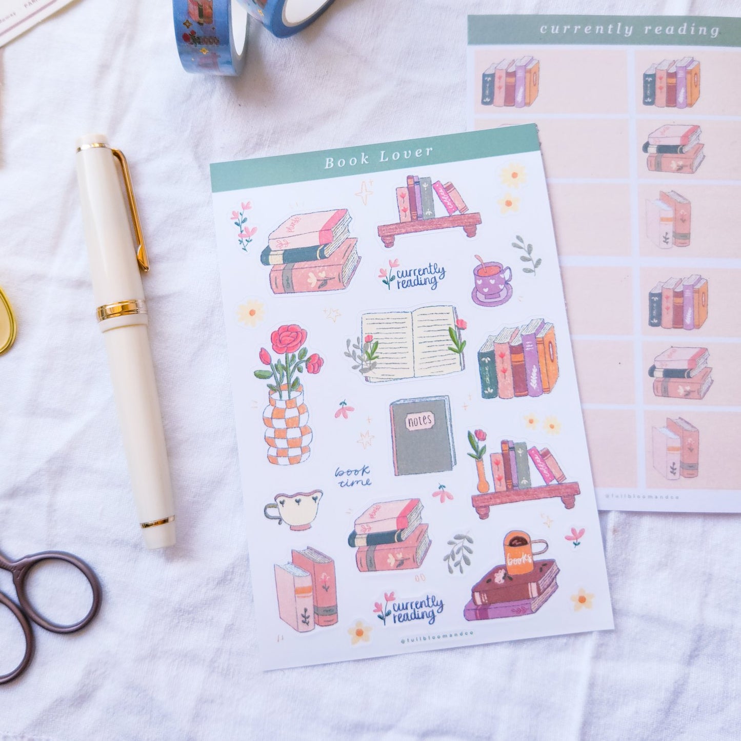 Book Lover Sticker Sheet