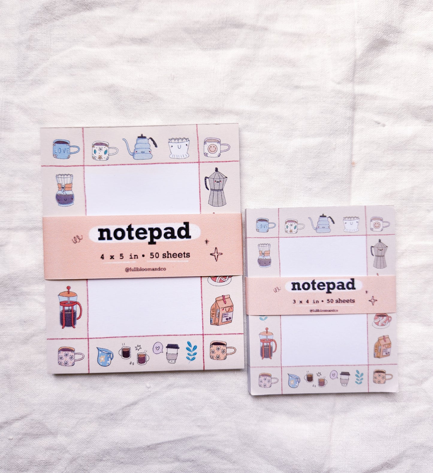 Mini Coffee Shop Memo Pad