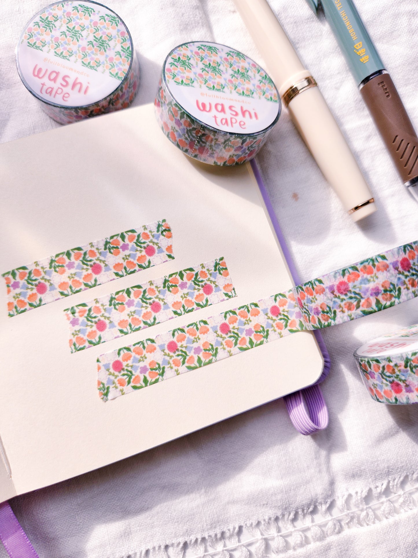 Spring Flower Pattern Washi Tape