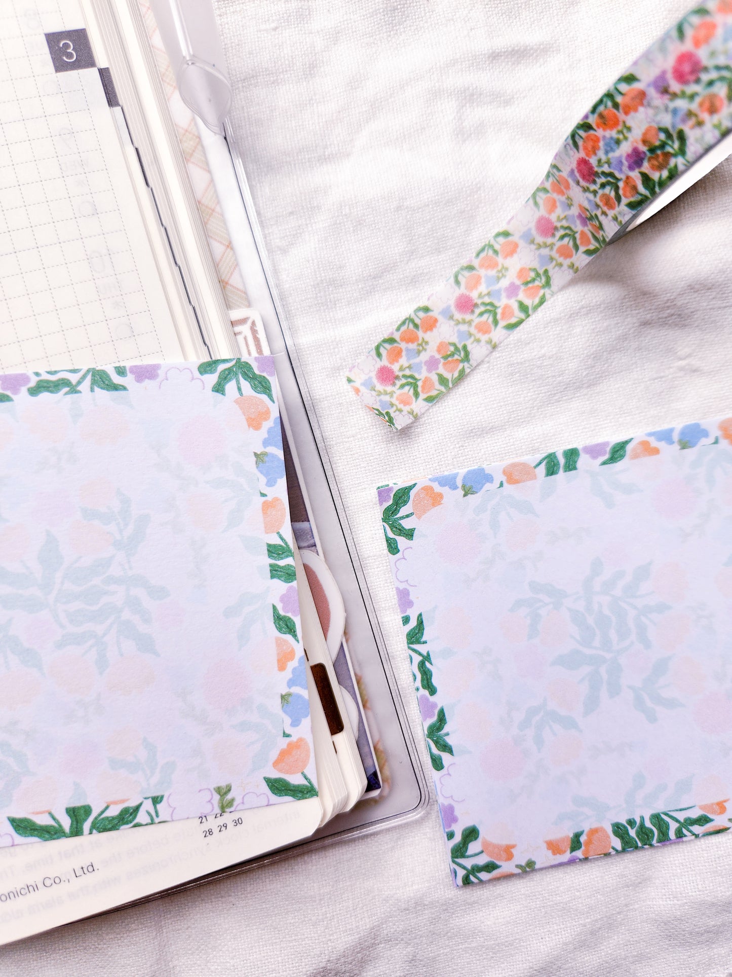 Spring Flowers Memo Pad - Blank