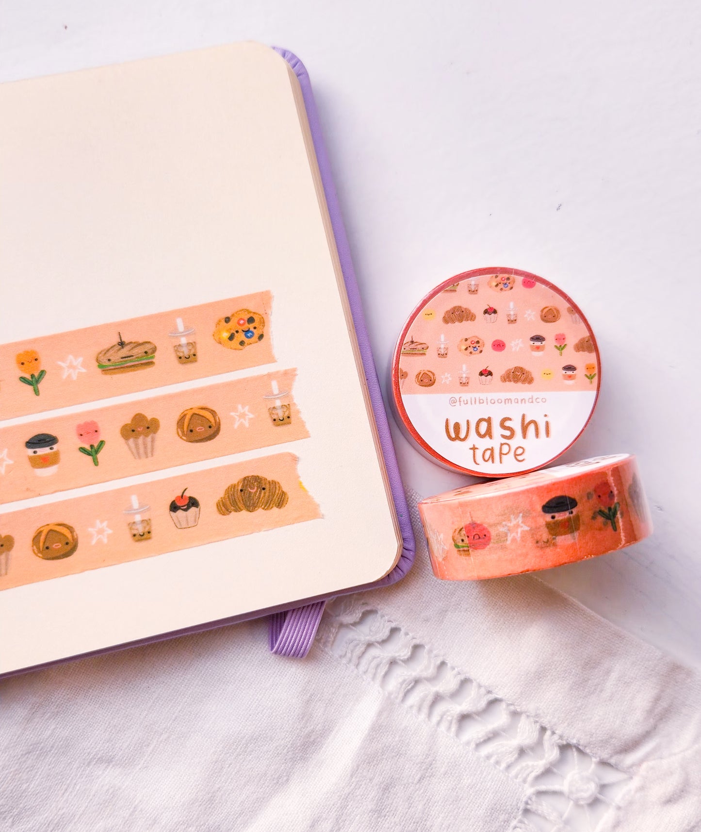 French Bakery Washi Tape - Pastries and Bread