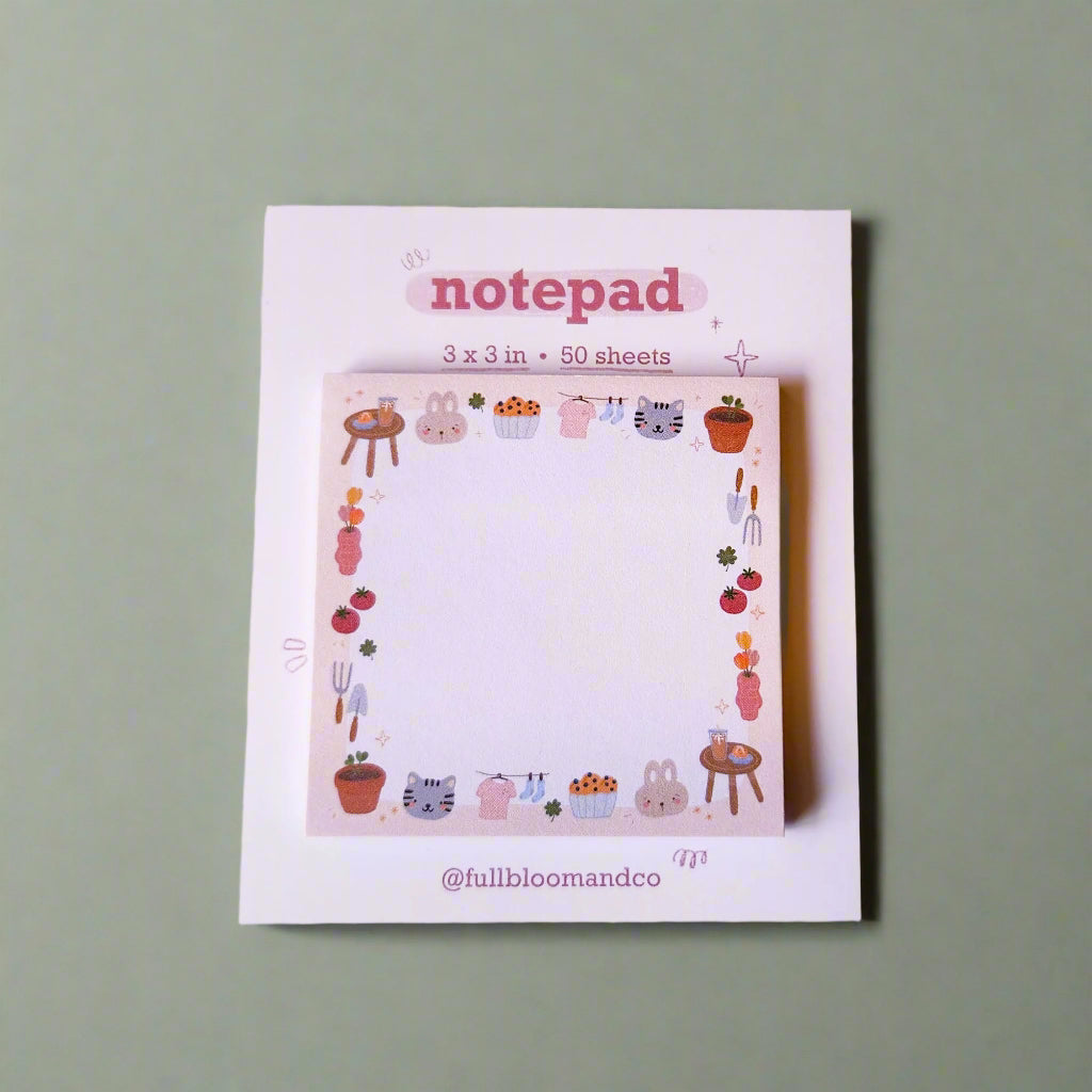 Spring Cottagecore Sticky Notepad