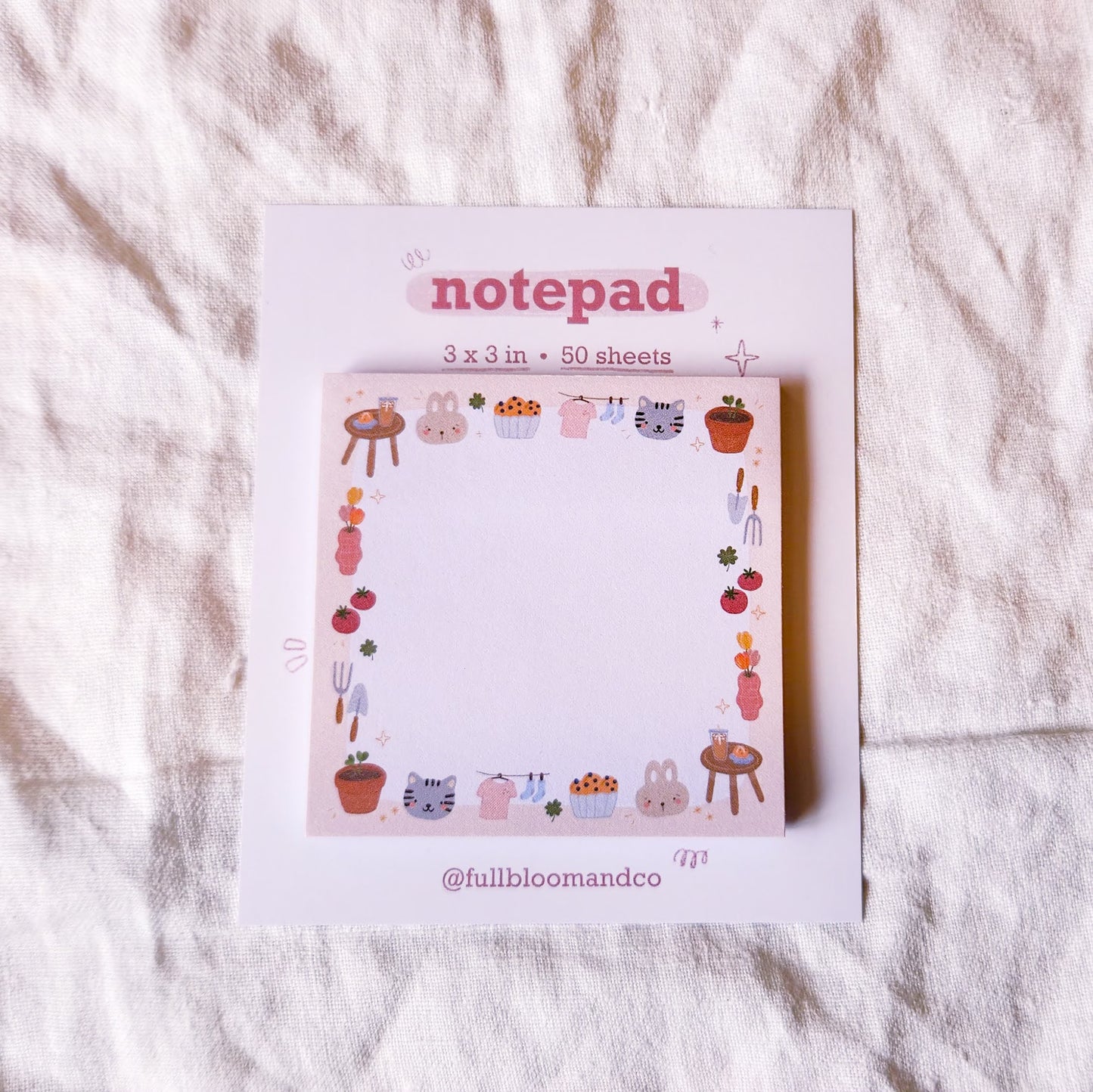 Spring Cottagecore Sticky Notepad