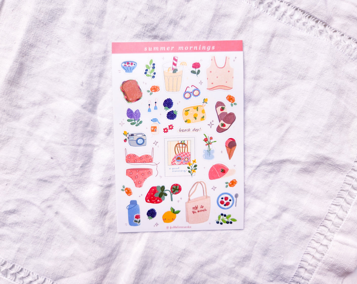 Summer Mornings Sticker Sheet