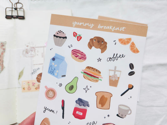 Yummy Breakfast Sticker Sheet
