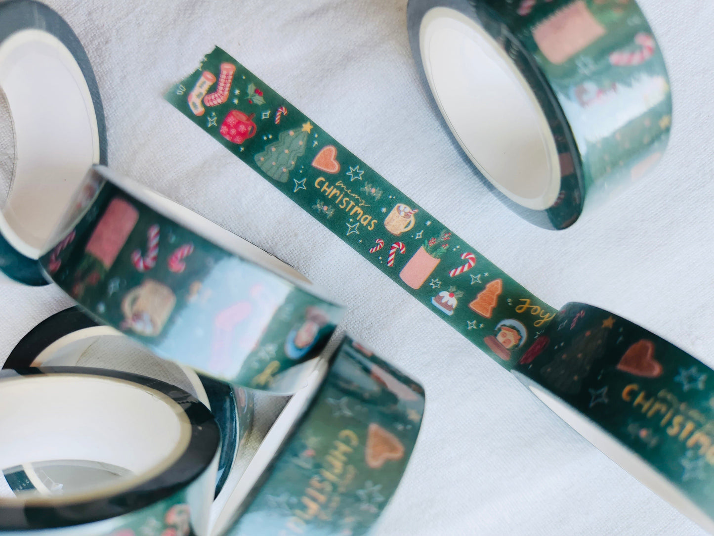 Merry Christmas Washi Tape - Green