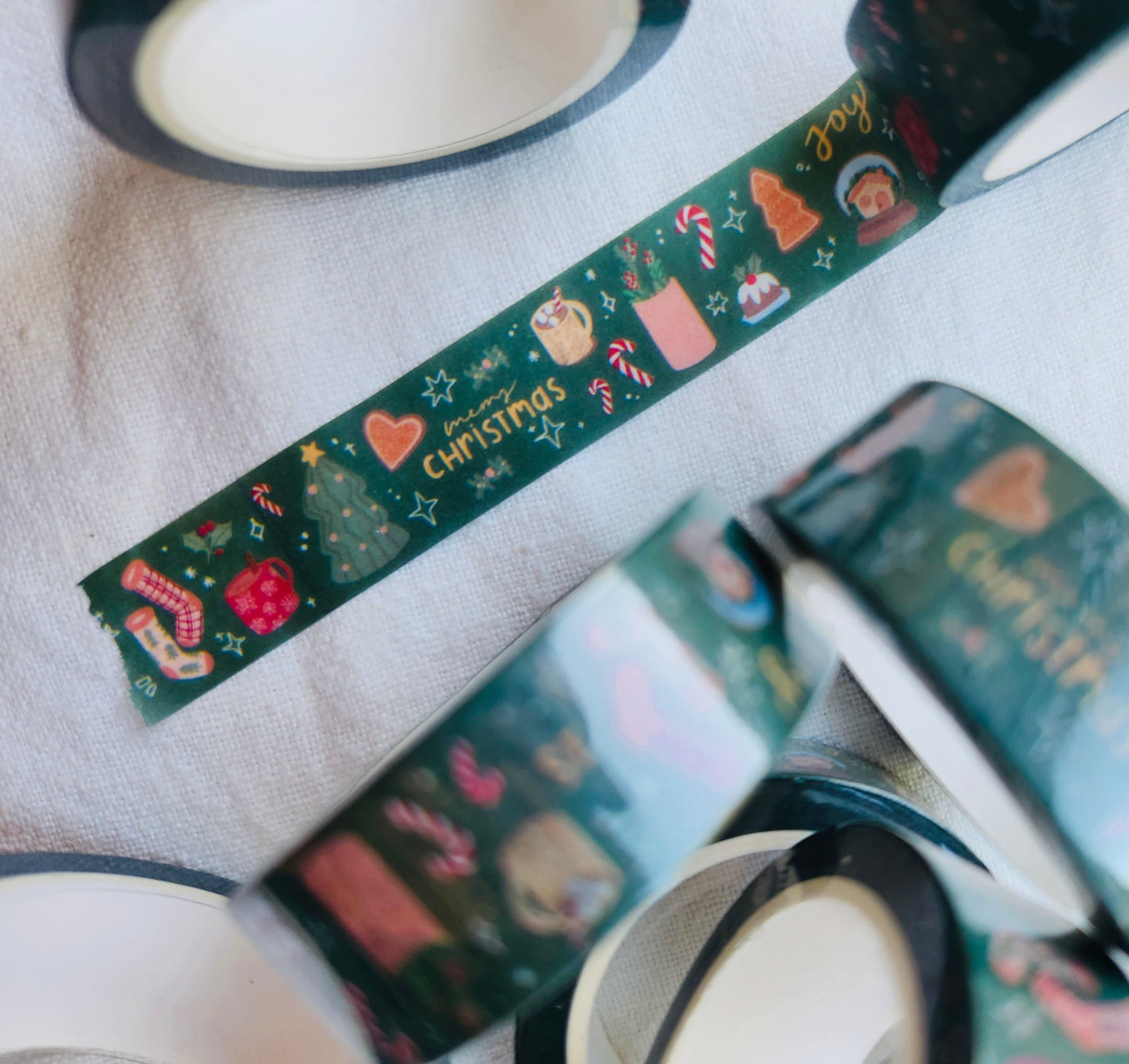 Merry Christmas Washi Tape - Green