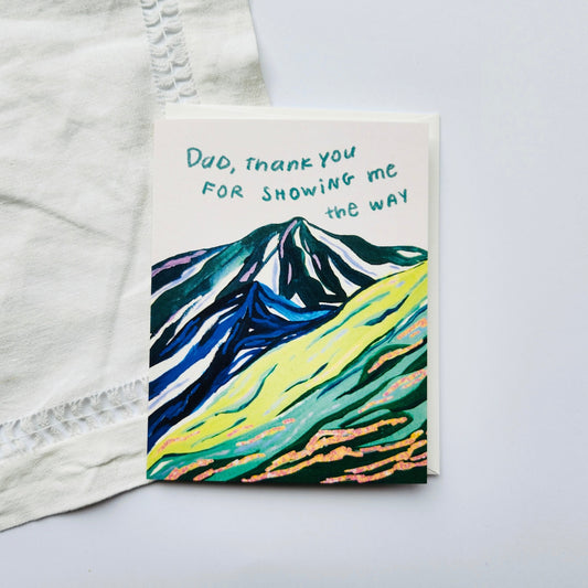 Thank You Dad Hiking Father's Day Greeting Card