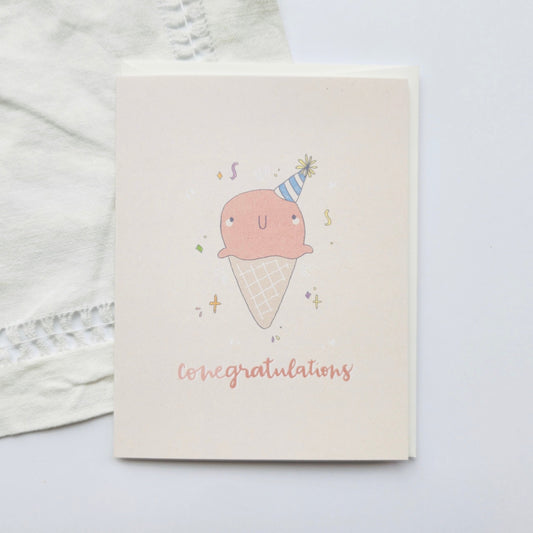 Congratulations Pun Greeting Card