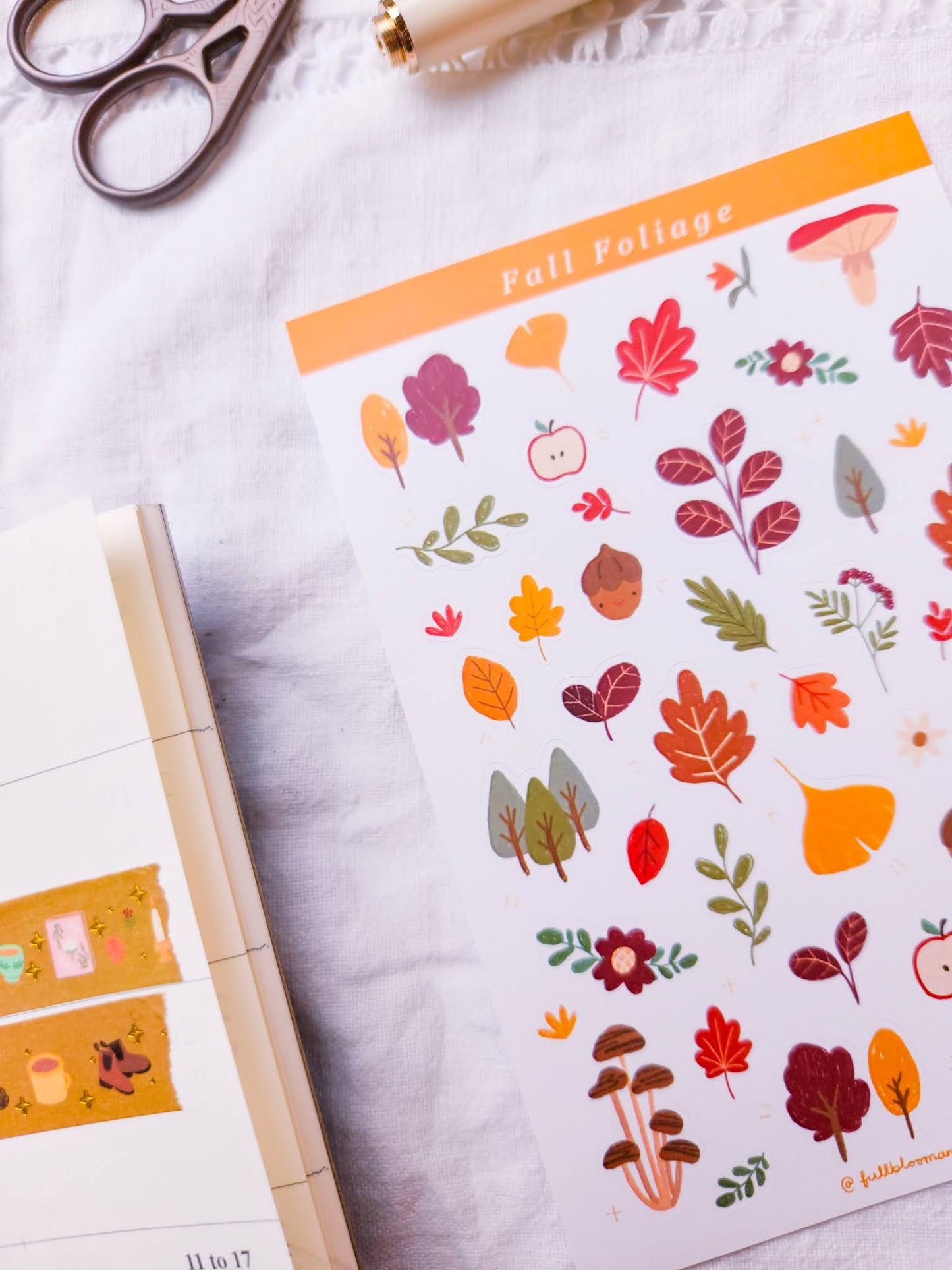 Fall Leaves Sticker Sheet
