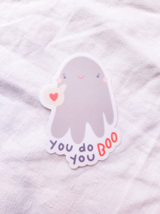 You Do You Boo Ghost Vinyl Sticker