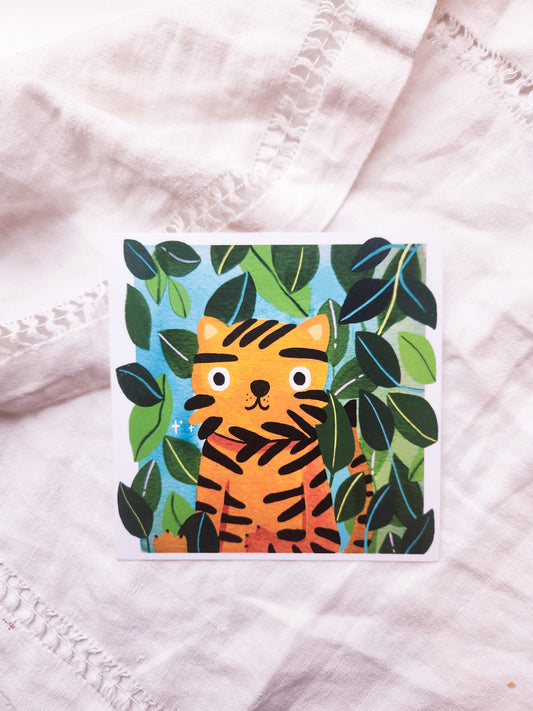 Tod The Tiger Small Art Print