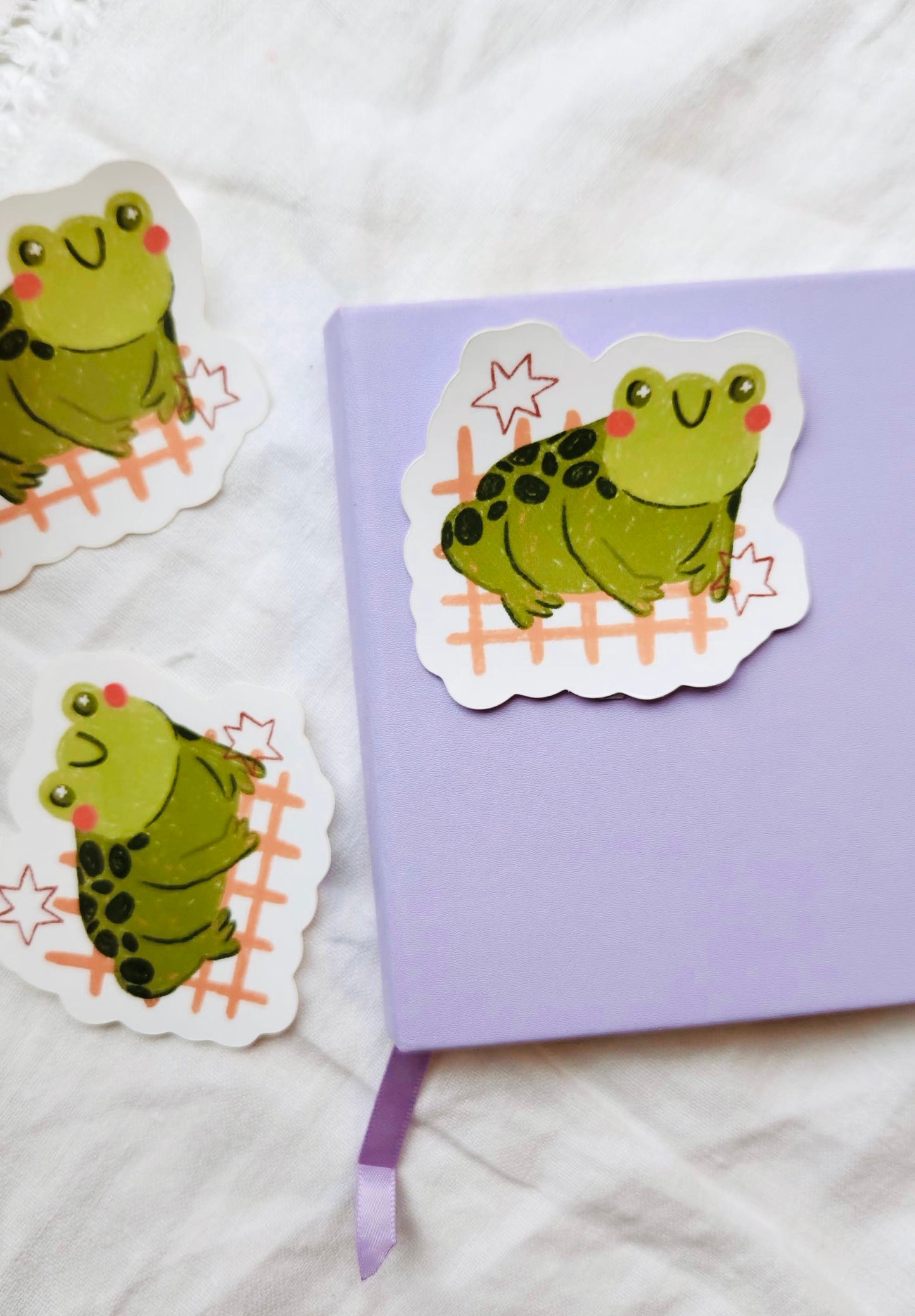 Jumpy Frog Vinyl Sticker
